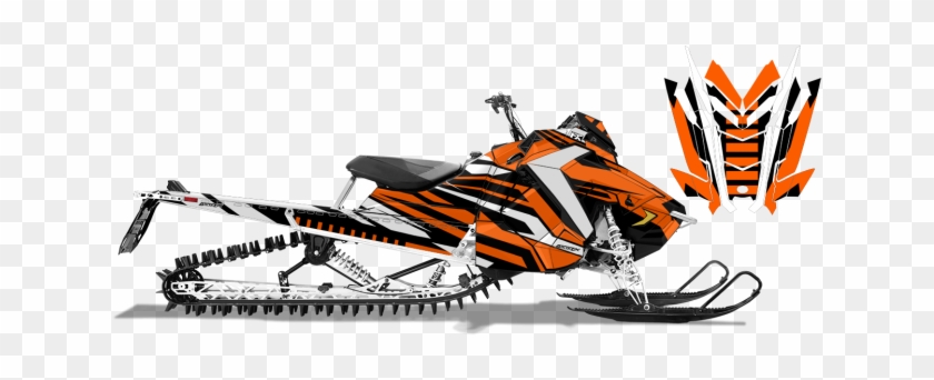 Image Of Polaris Axys-rmk With Relay Style - American Flag Snowmobile Wrap #844009