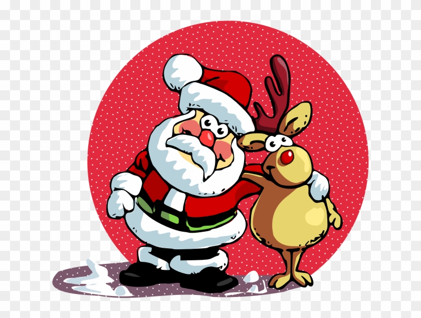 Clipart - Friends, Friends - Christmas Shopping List And Christmas Card List: Santa #844029