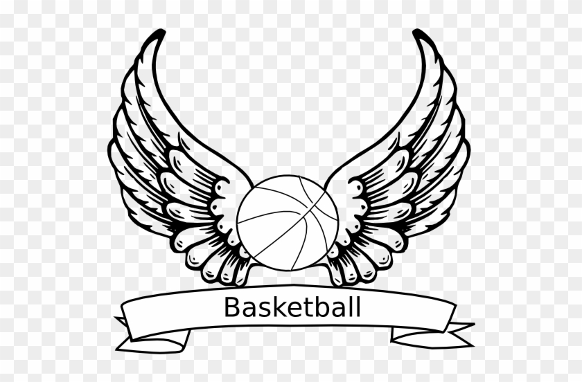 Angel Wings Basketball Ball Coloring - Angel Wings #844090