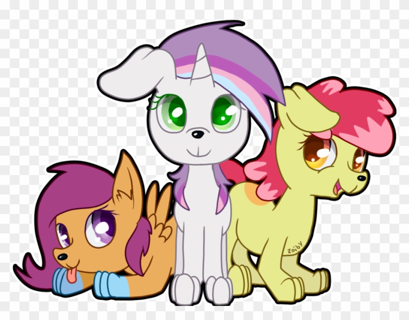 Cutie Mark Crusaders Pony Dogs By Zoiby - Pony Cutie Marks Crusaders #844139