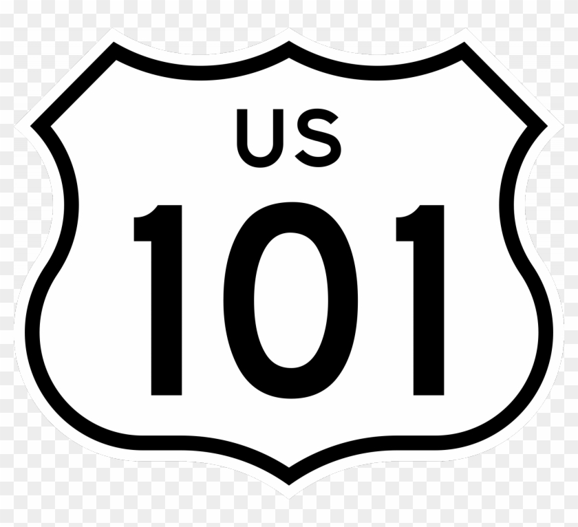 Freeway Clipart Median - U.s. Route 101 In California #844184