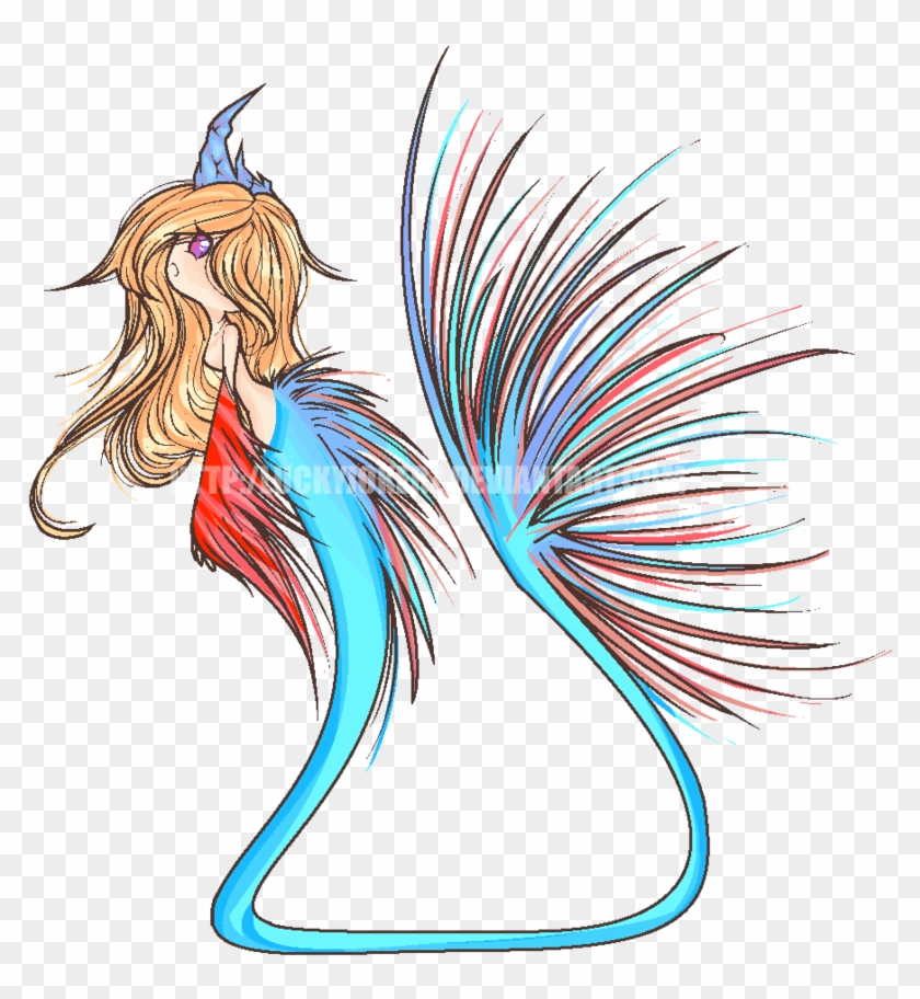 Betta Fish Mermaid Open Auction By Luckyjokerz - Betta Fish Mermaid #844204