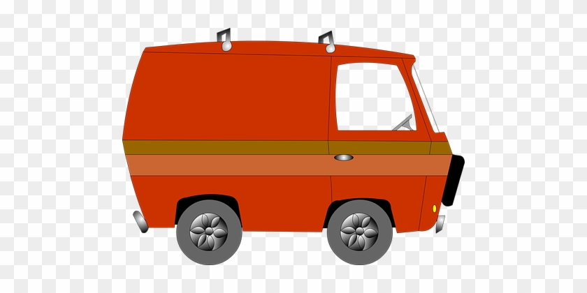 Van, Vintage, Cartoon, Vehicle, Drawing - Van Cartoon Png #844309