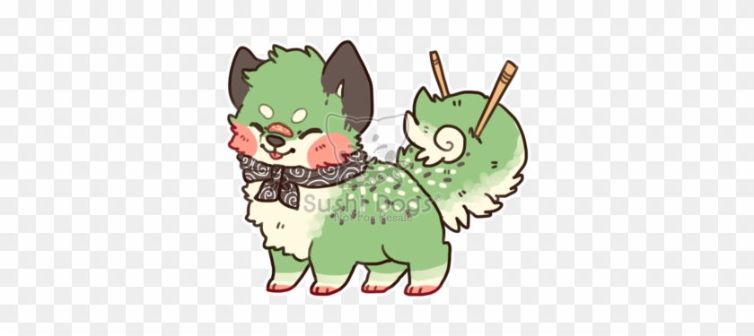 Eel And Avocado Roll By Sierrathesharkdoge - Sushi Dogs Drawings #844353