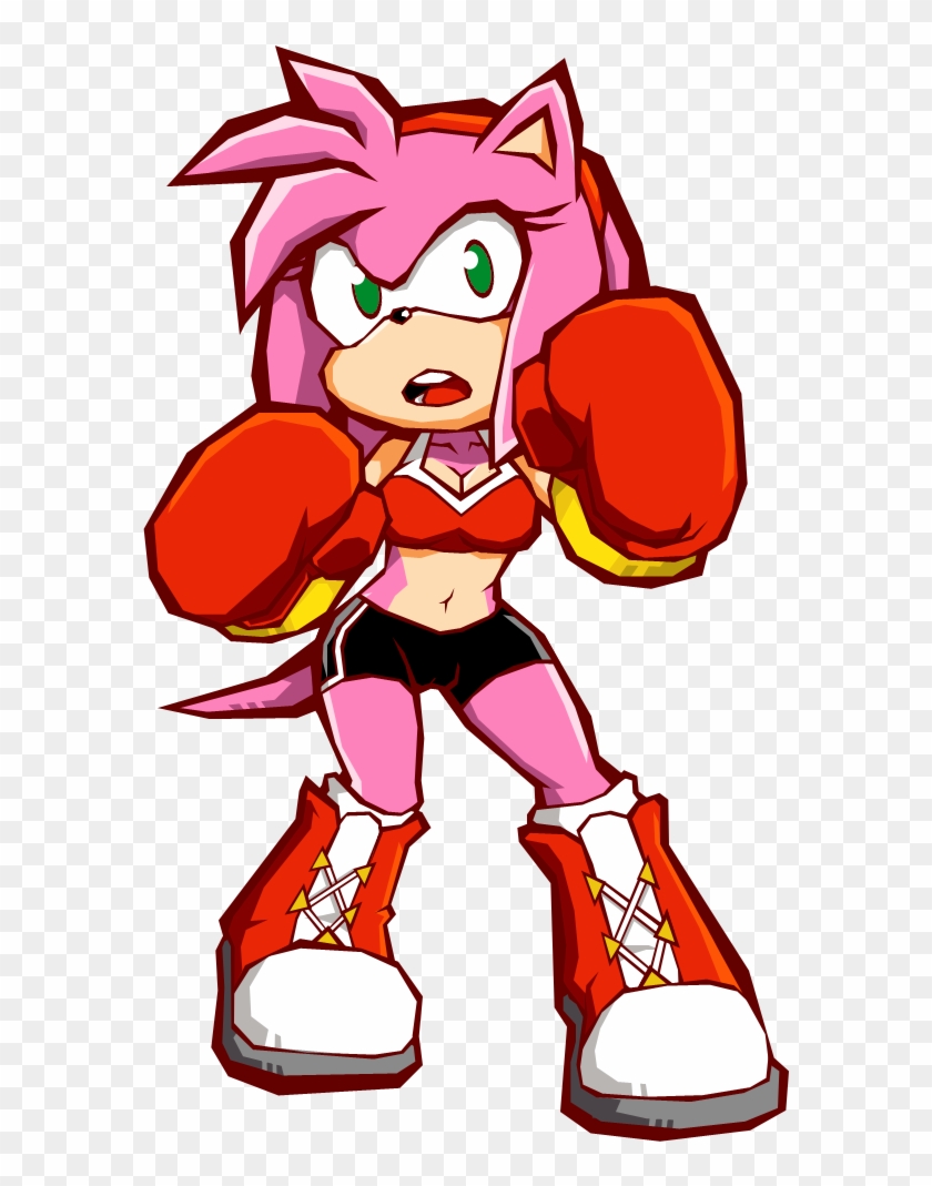 Boxercise By Leatherruffian Boxercise By Leatherruffian - Amy Rose Sonic Battle #844396