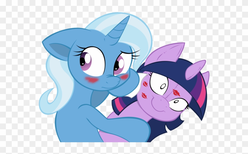 Pony Twilight Sparkle Black Pink Cartoon Mammal Vertebrate - Mlp Twilight And Trixie Love #844427