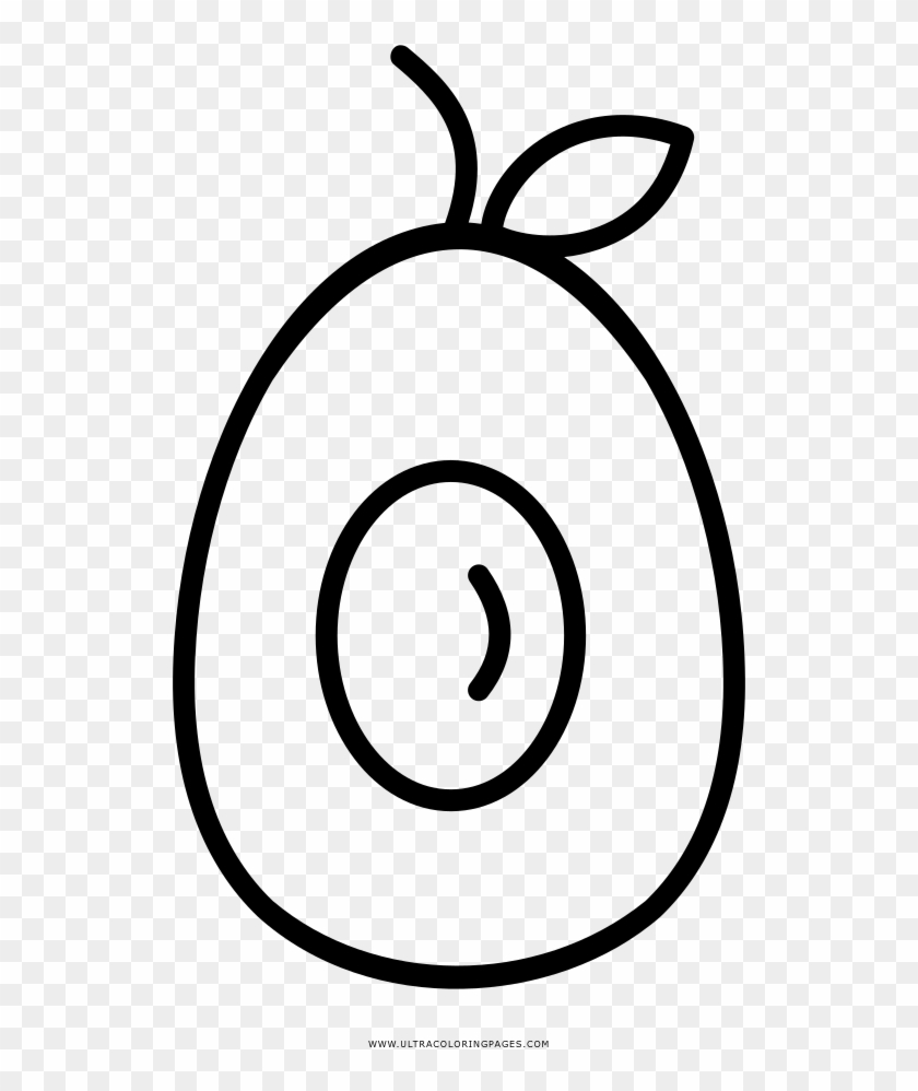 Avocado Coloring Page - Drawing #844709