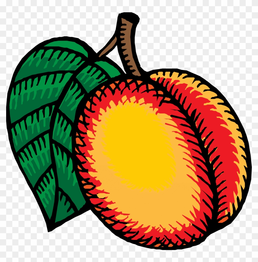 Border Clipart Peach Tree Clipart Avocado Clipart Apricot - Border Clipart Peach Tree Clipart Avocado Clipart Apricot #844774