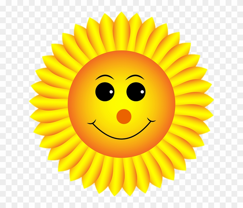 Sunflower, Smiley, Face, Emoji, Emoticon, Emotion - Sunflower Smiley #844850