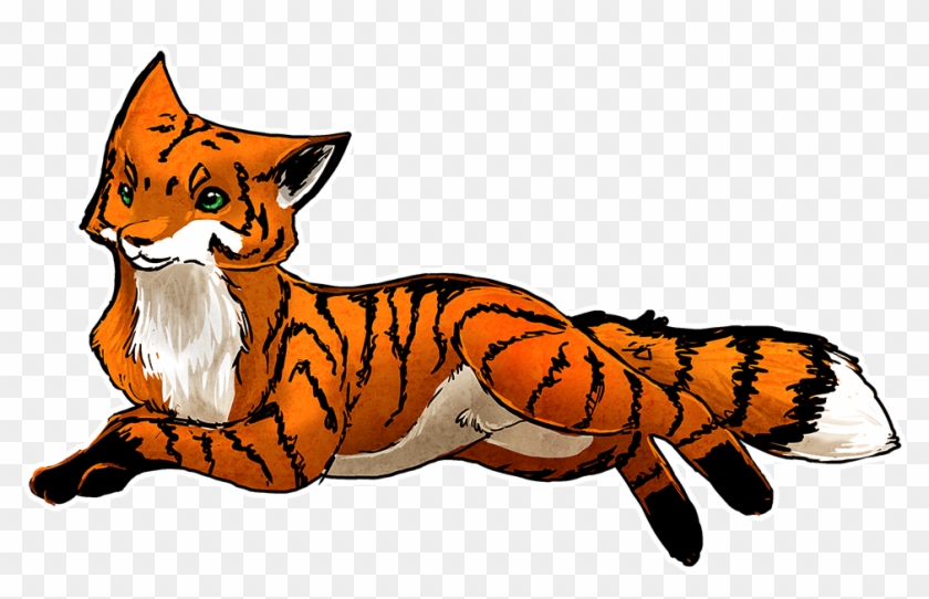 Tipez, The Striped Fox By Chertan-koraki - Digital Art #844868