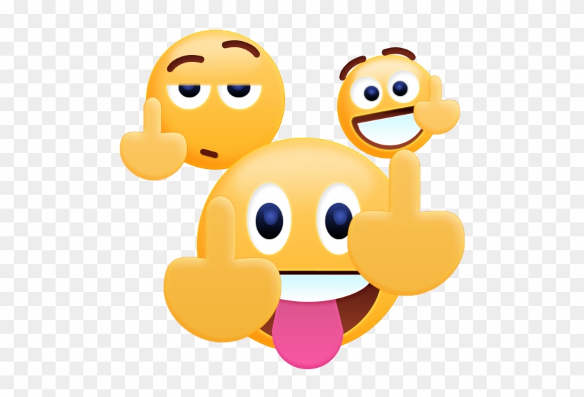 Middle Finger Emoji Sticker - Emoji With Middle Finger #844877