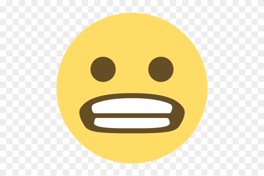 Grimacing Face Emoji - Emoji Flat Png #844942