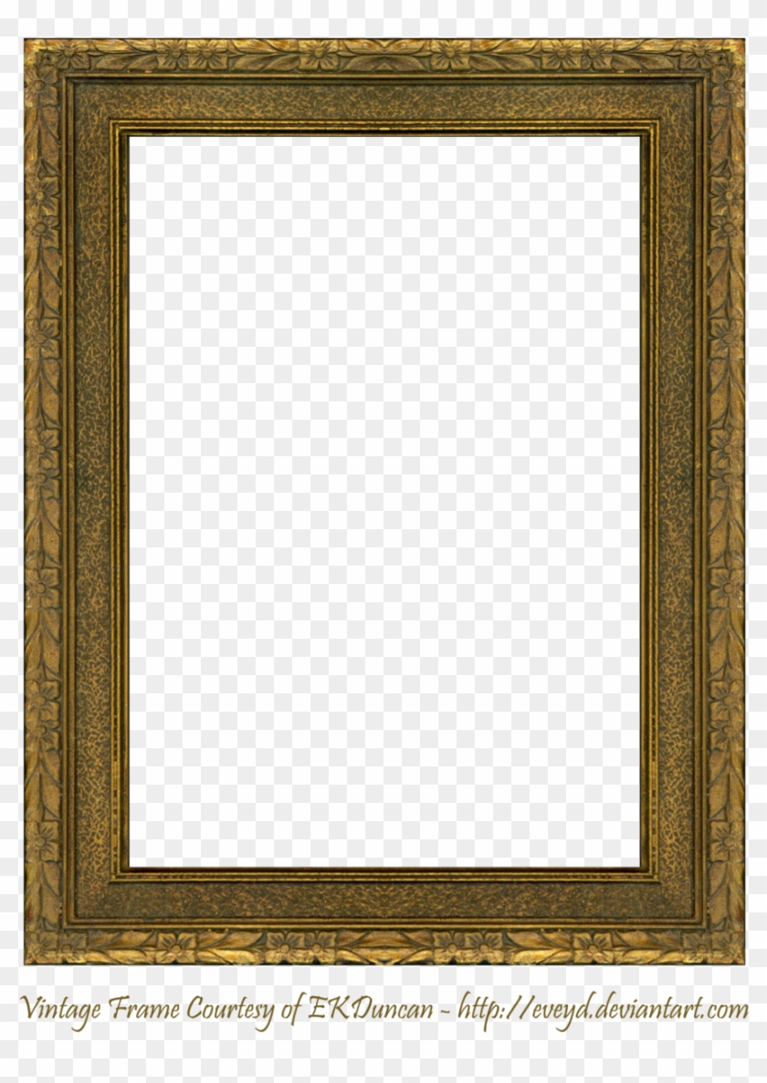 Floral Embossed Frame 5 By Ekduncan By Eveyd - Antique Square Picture Frames #845052