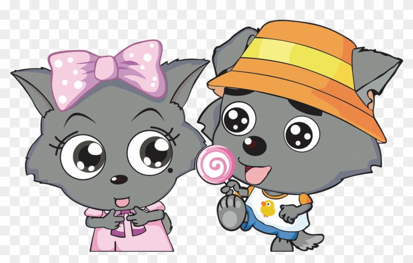 Sheep Gray Wolf Animation Creative Power Entertaining - Happy Forever Cross Stitch, Cartoon, The Grey Wolf #845129