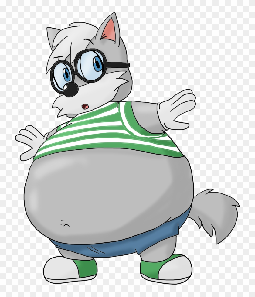 Welly Wolf Bloated By Juacoproductionsarts - Cartoon #845132