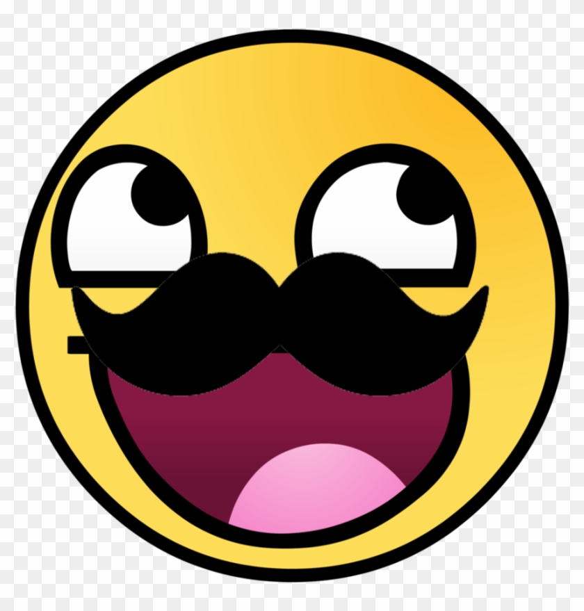 Images For Awesome Face Emoticon - Awesome Face Mustache #845148