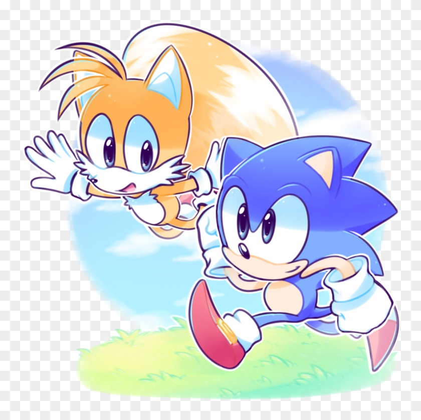 Sonic And Tails By Azulila - Sonic And Tails Fan Art #845244