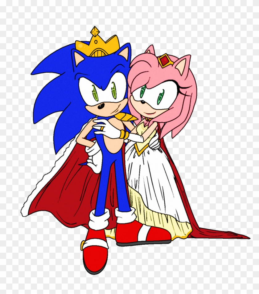 King Sonic And Queen Amy By Sherryblossom - King Sonic And Queen Amy #845326