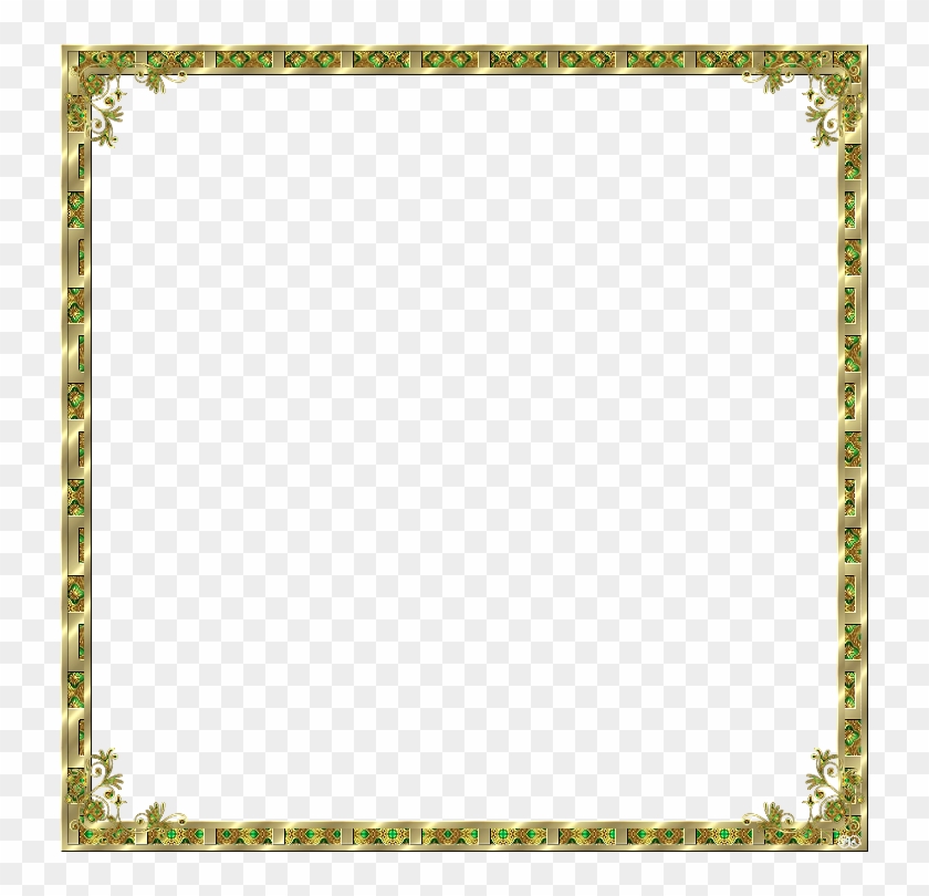 Green Picture Frames 4 Of 6 Pages - Teşekkür Belgesi Çerçevesi Png #845328