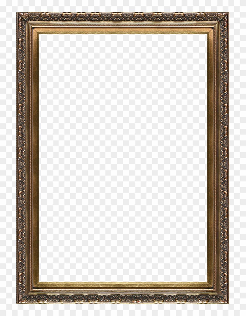 Free Antique Gold Frame Png - Martin Johnson Heade 'blue Morpho Butterfly' Hand Painted #845449
