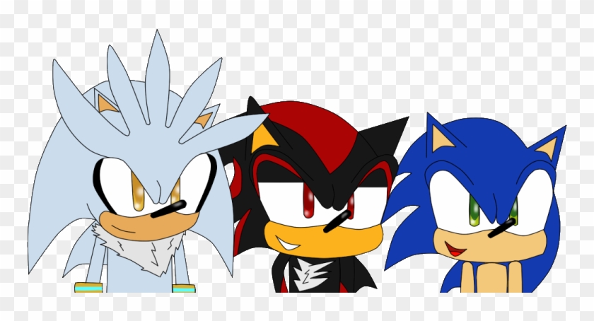 Sonic, Shadow And Silver By Hedgecatdragonix - Sonic And Shadow And Silver Gif #845484