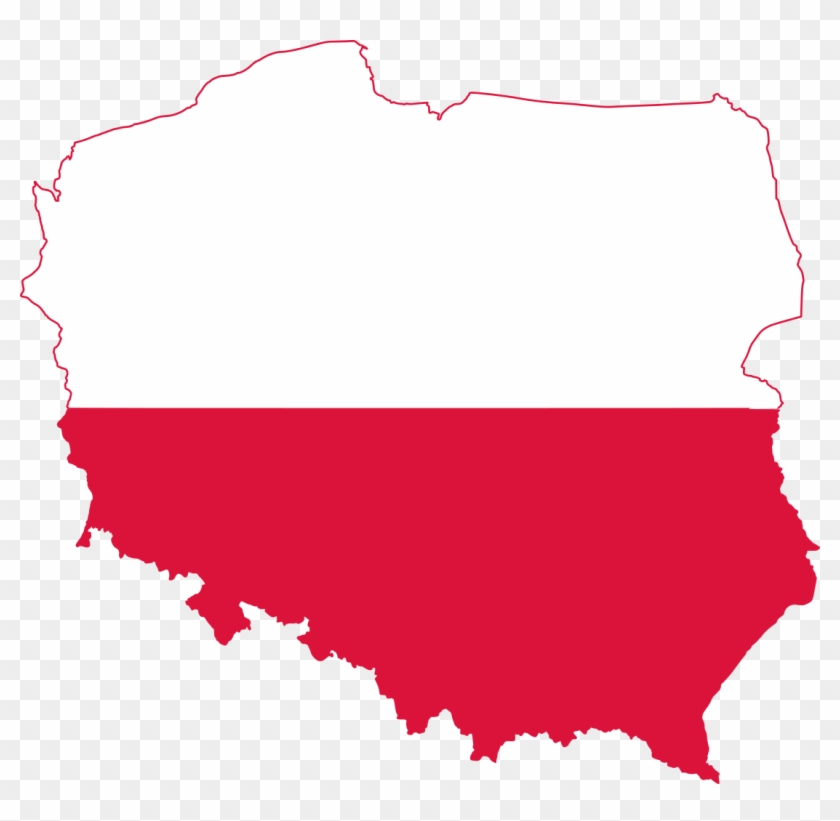 Poland Clipart American Flag - Poland Flag Map #845601
