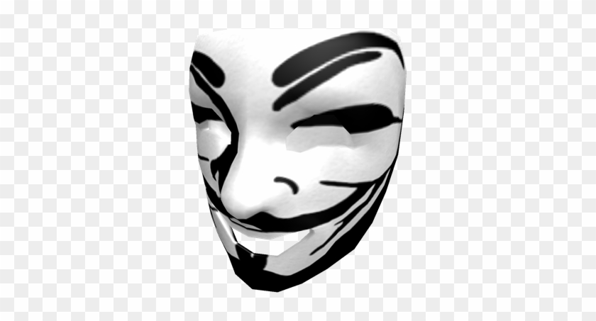 Joker Clipart Anonymous Face - Face Mask #845832