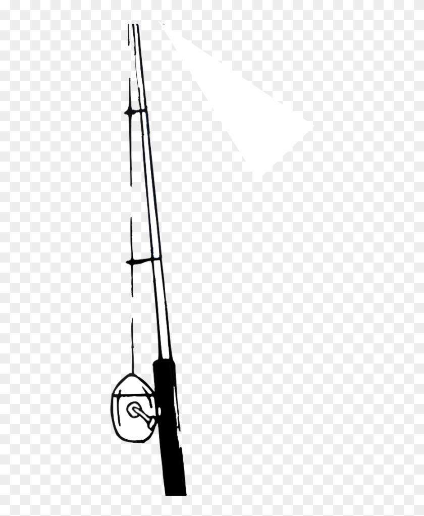 28 Collection Of Fishing Rod Clipart Black And White - Fishing Rod #845855