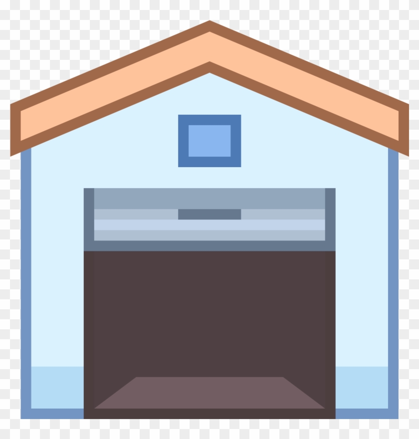 Room Clipart House Garage - Garage Door Open Icon #846010