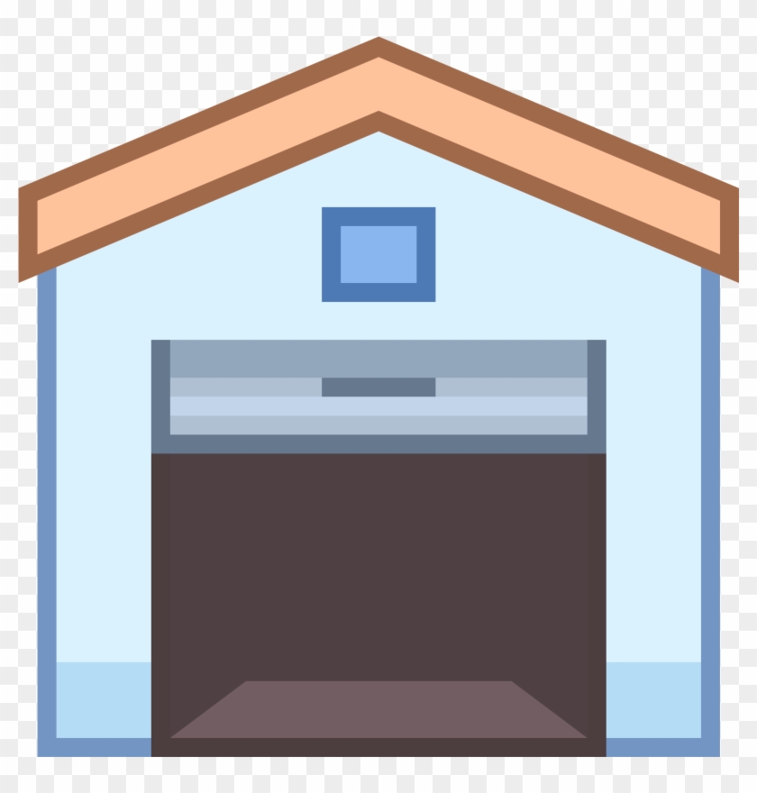 Room Clipart House Garage - Garage Door Open Icon #846010