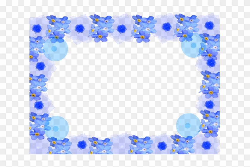 Blue Flower Frame By 1lovedemilovato - Design #846156