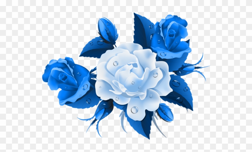 9ecaefbc - Rosas Azuis Desenho Png #846195