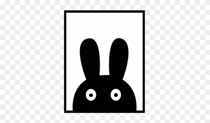 Black Rabbit Wall Print - Painting #846315