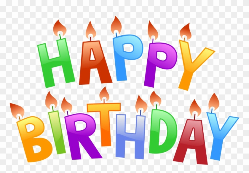 Colorful Happy Birthday Png Pic - Cute Happy Birthday Word Art #846329