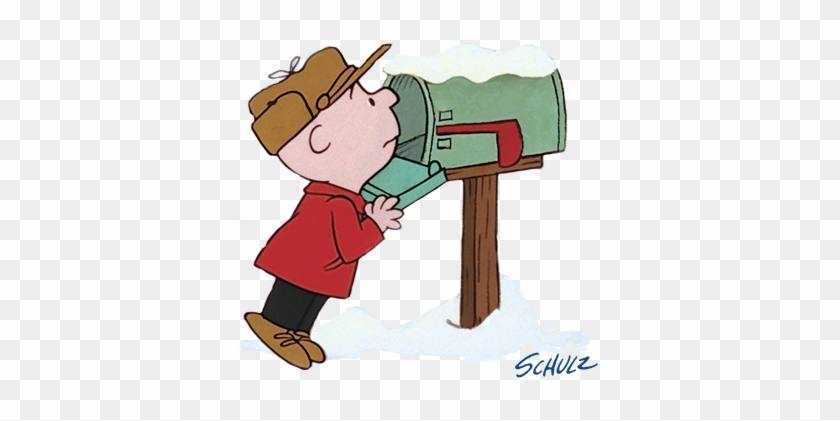 Graphic Of Charlie Brown Looking Into A Mailbox - Charlie Brown Mailbox #846347