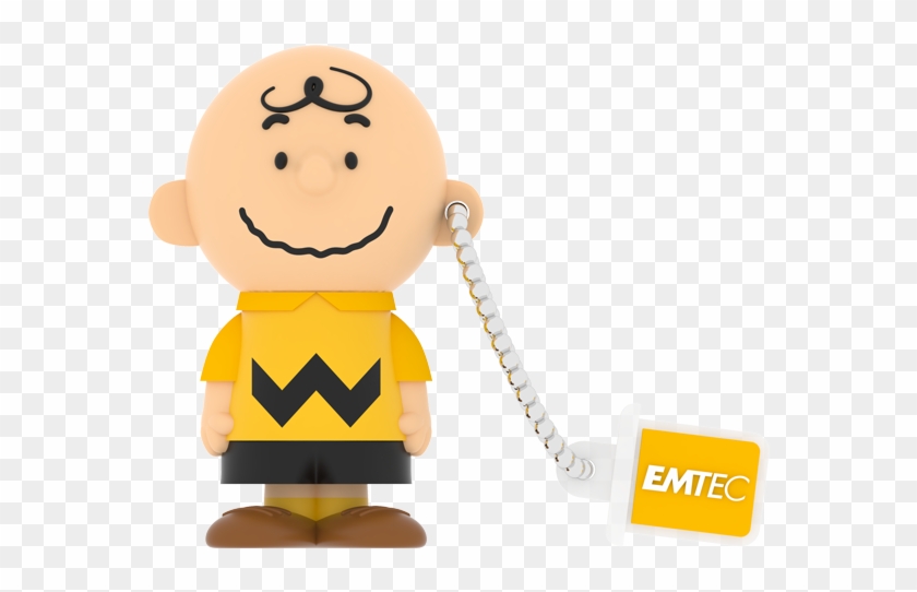 Clé Usb De 8go Réprésentant Charlie Brown Le Héros - Emtec Peanuts Charlie Brown 8 Gb Flash Drive - Usb #846352