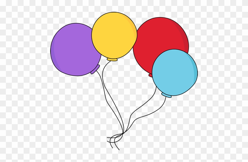 Colored String Clipart - Balloons Clipart #846389