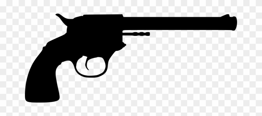 Gun Handgun Pistol Revolver Silhouette Wea - Revolver Silhouette #846395