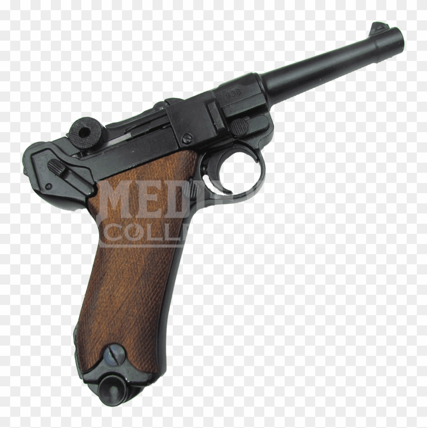 1898 Parabellum Luger P08 Pistol With Wood Grips - Denix Replicas 1143 German Luger Parabellum P-08 #846413