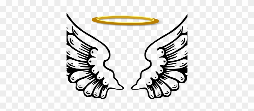 Awesome Halo Clipart Angel Wings With Halo Clip Art - Angel Wings And Halo #846562