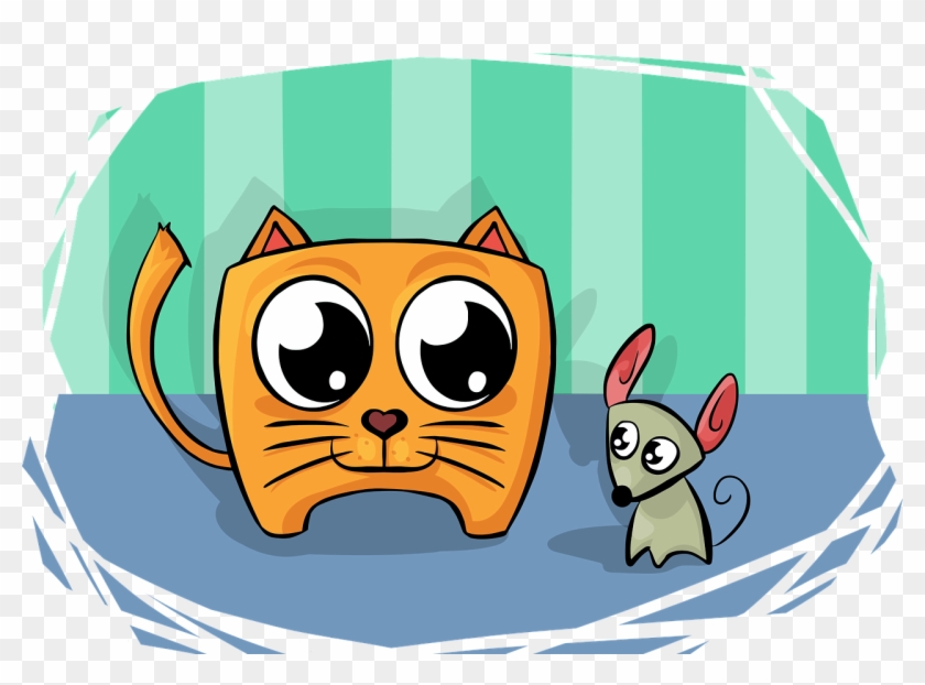 Cat And Mouse Vector Png #846597
