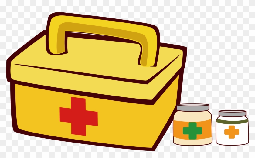 First Aid Kit Clip Art - Primeros Auxilios Png Vector #846611