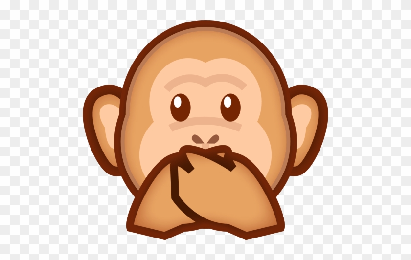 Speak No Evil Monkey Emoji - Pontos Riscados De Xango #846735