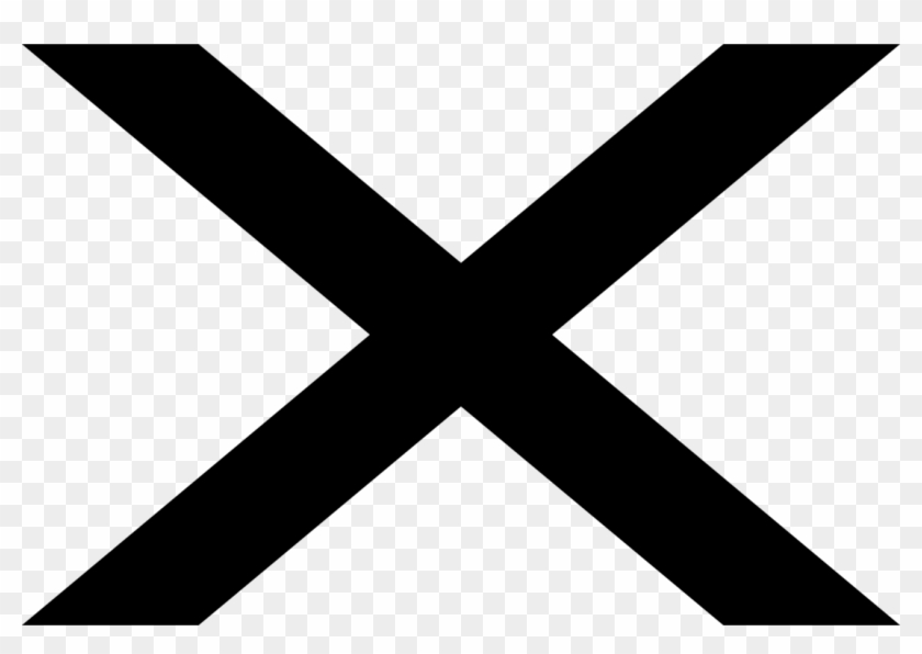 Exgender X By Pride-flags - White Flag Black Cross #846778