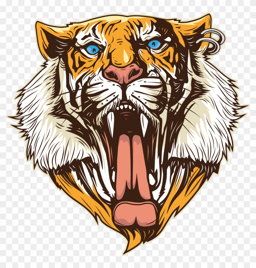 T-shirt Black Panther Siberian Tiger - Tiger Head Png #846799