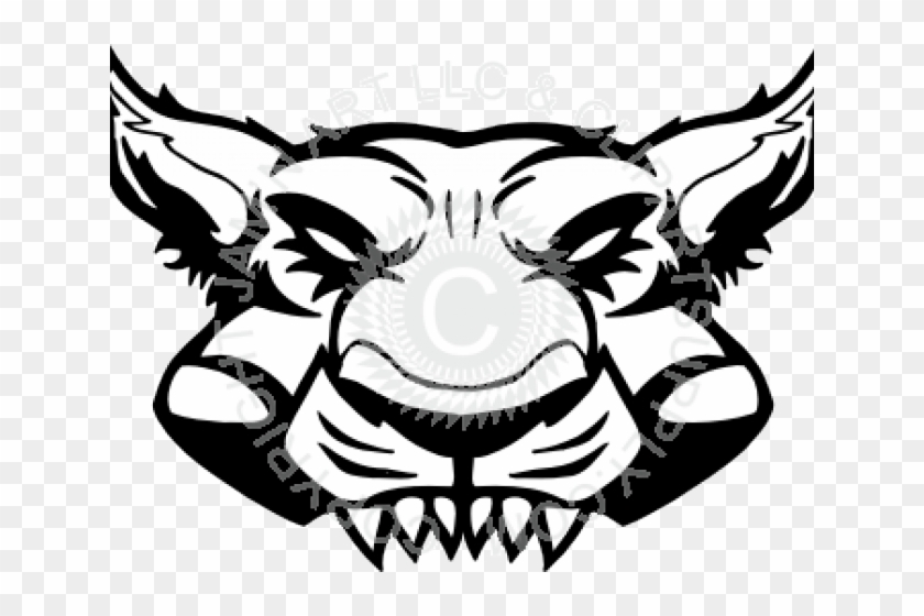 Panther Clipart Tooth - Panther Head Teeth Clipart #846834