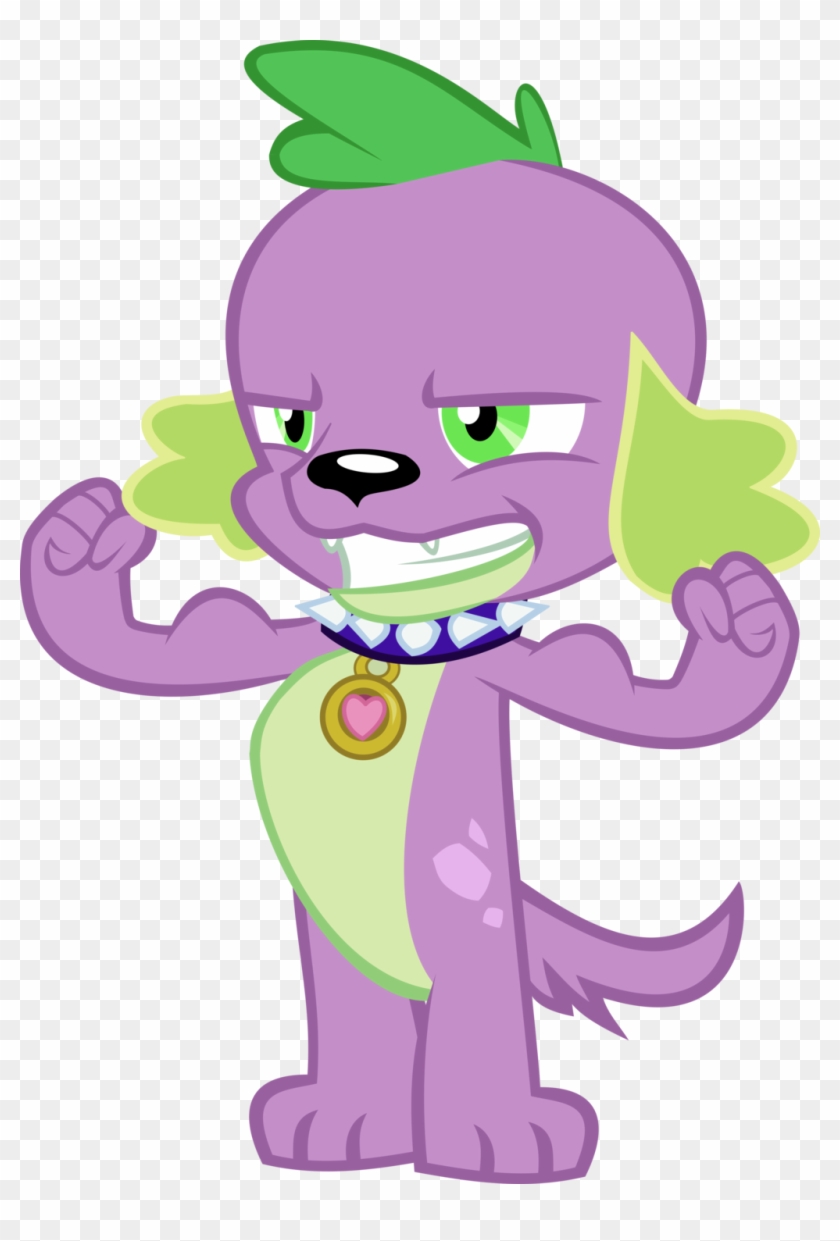 Spike The Flexing Dog By Red4567-2 - Mlp Spike Vector Dog #846850