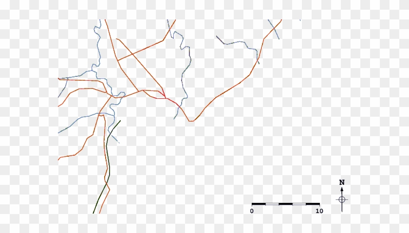 Roads And Rivers Around Wainui Beach - Diagram #846938