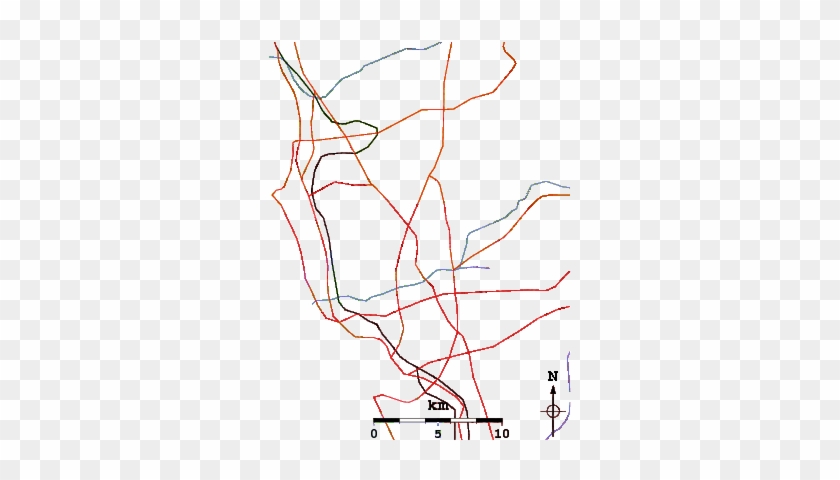 Roads And Rivers Around Crystal Pier And Pacific Beach - Diagram #846953