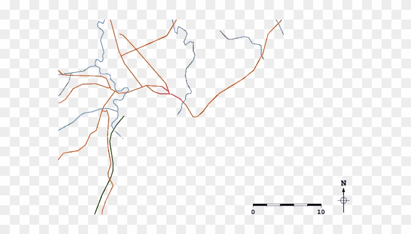 Roads And Rivers Around Wainui Beach - Diagram #846963